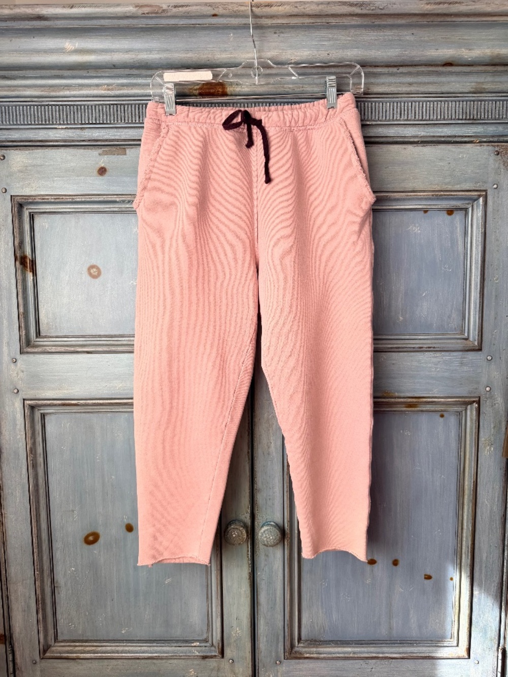 Frank & Eileen Tee Lab Cropped Sweat Pants in Blush Color Size S